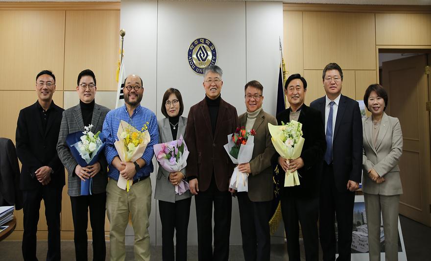 김태갑·신경철·안용민·유영숙·이교범 기부자, 기부금 전달식 열려